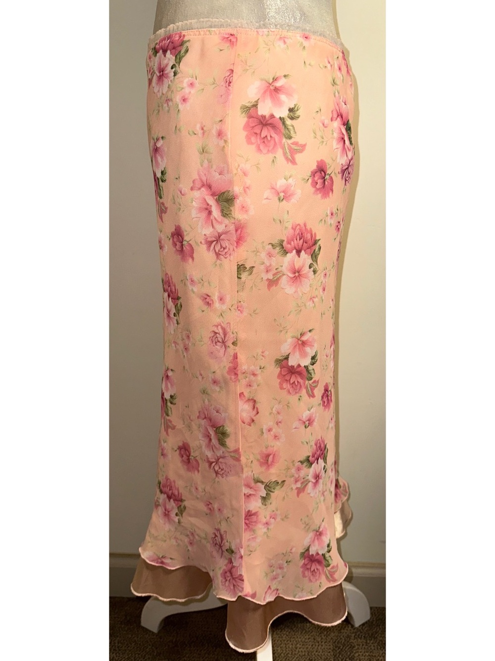 Vtg 90s/Y2K Floral Ruffle Skirt - Picture 2 of 10